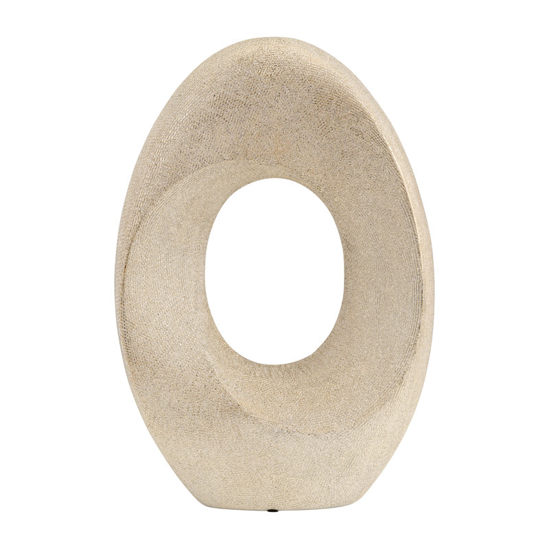 Stoneware Ceramic Decorative Object with Modern Sculptural Design