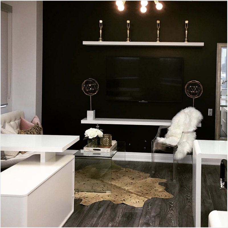 Tapis doré en cuir de vache fait à la main Encinal, Nouveauté 6 pi x 7 pi