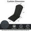 Coussin pour chaise de patio 20 po x 50 po, coussin pour chaise Adirondack avec attaches (ensemble de 4)-1831114133-1831114134