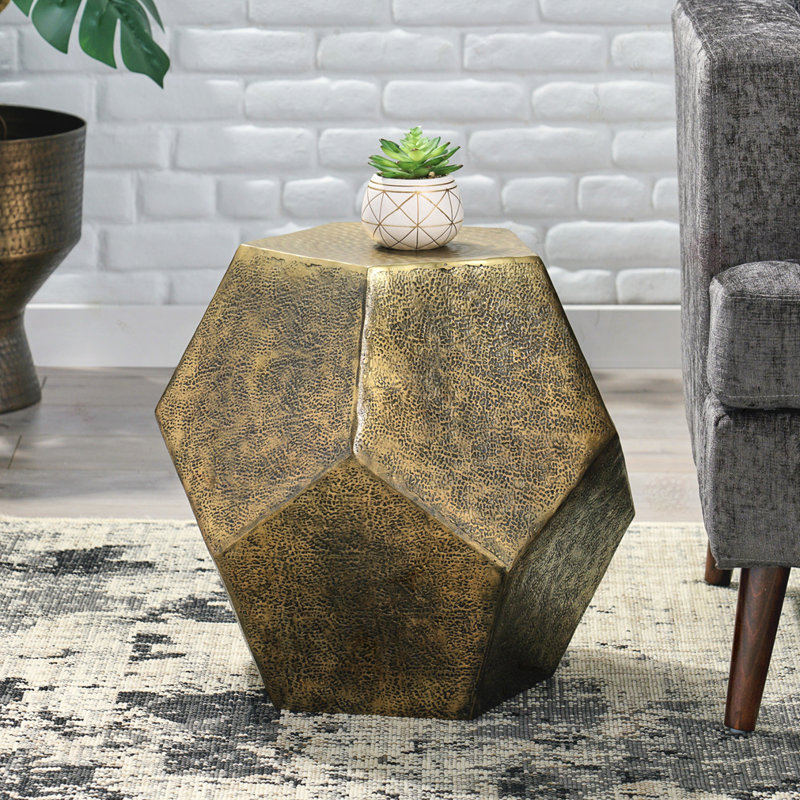 Table d'appoint hexagonale