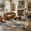 Tapis intérieur / extérieur en mosaïque de pierre grise / beige de 5 pi x 8 pi (5 pi 3 po x 7 pi 7 po) de Joni-598999997