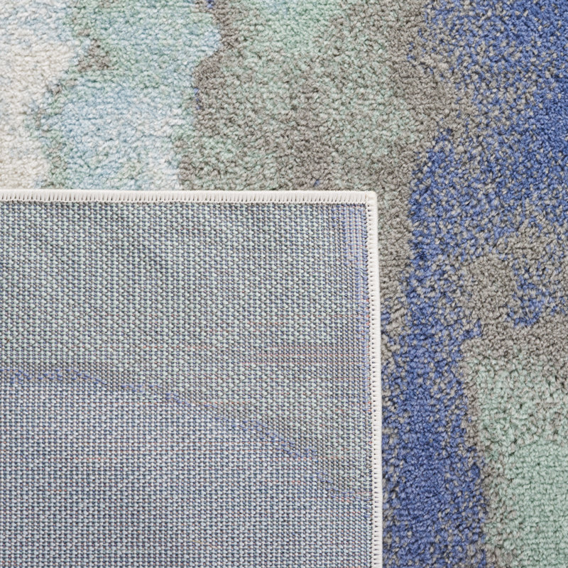 Liesegret Performance Abstract Rug, Runner 2'2" x 9'
