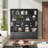 Achnas 70" H x 31" W Storage Bookcase with 10 Cubes and 2 Doors-830444051
