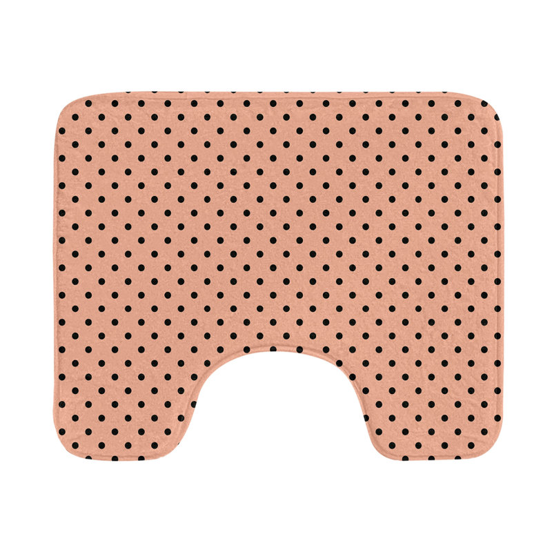 Tapis de salle de bain en U 20 po Peach