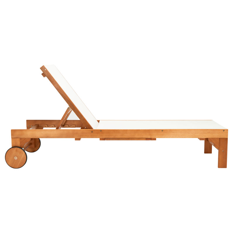 Chaise longue inclinable Lombardo, Naturel / beige