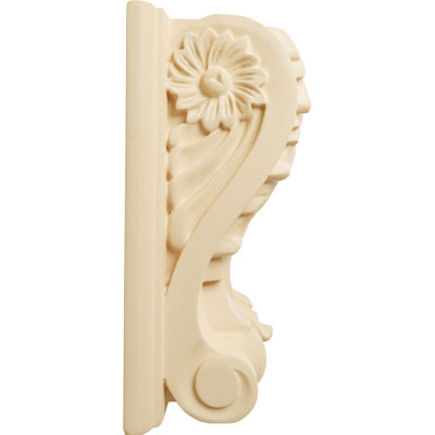 Acanthus Block with Backplate Wood Corbel