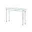 Console rétro avec miroir pour le salon principal - fixée au sol, l 48 po x H 32,7 po x P 14,16 po