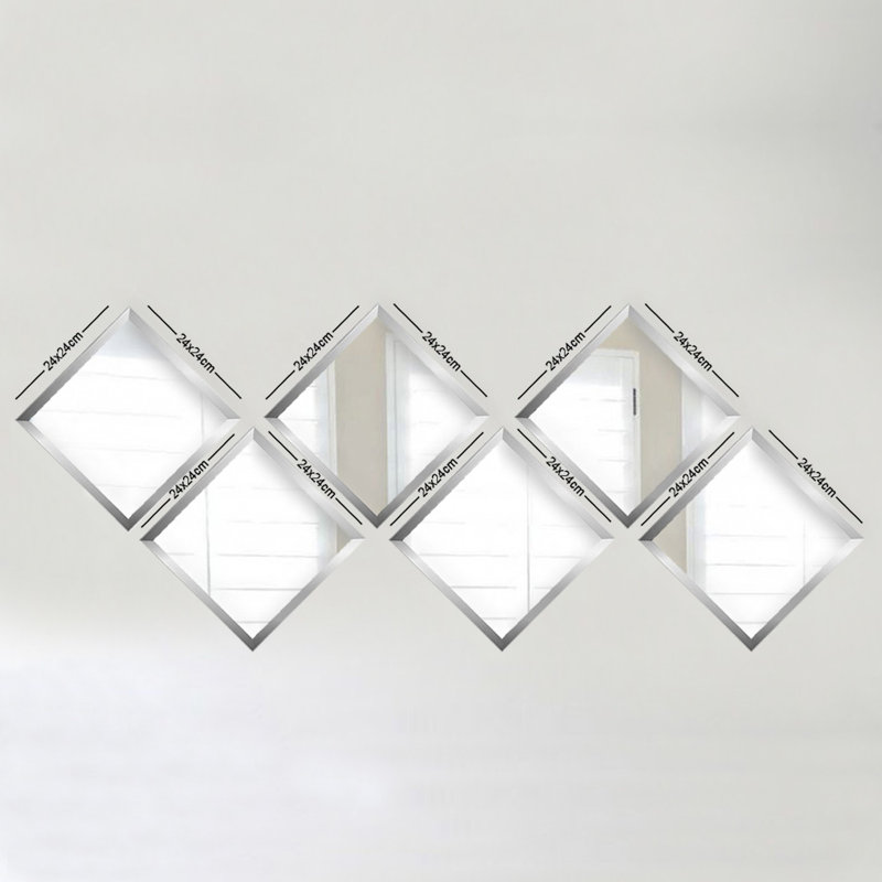 Mummert Flat Wall Mirror, Silver