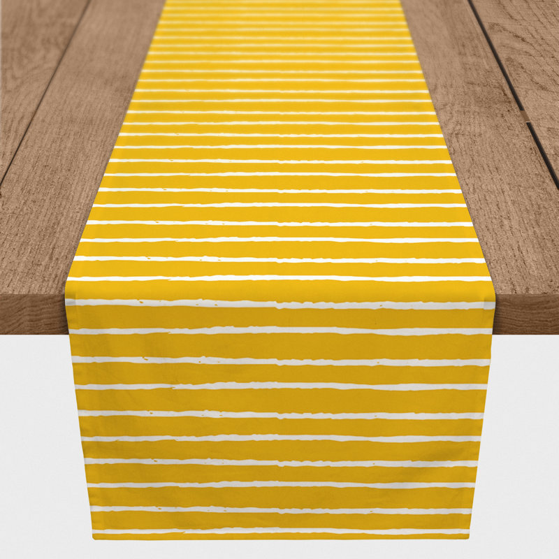 Chemin de table Vancouver, 72 po x 16 po, Jaune