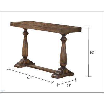 Élégante console en bois flotté avec une construction en bois massif pour les entrées et les salons, parfaite pour un décor rustique et moderne.
