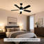  Ventilateur de plafond moderne à intensité variable de 42 po avec lumières DEL à intensité variable 3 couleurs, moteur à courant continu réversible à 6 vitesses, télécommande pour le salon de la chambre à coucher-603118236-603118435