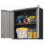 Armoire de rangement murale en métal avec porte verrouillable et 1 tablette pour garage, bureau, assemblage requis