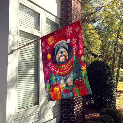 Drapeau de maison des fêtes Havanais en polyester 40 po x 28 po