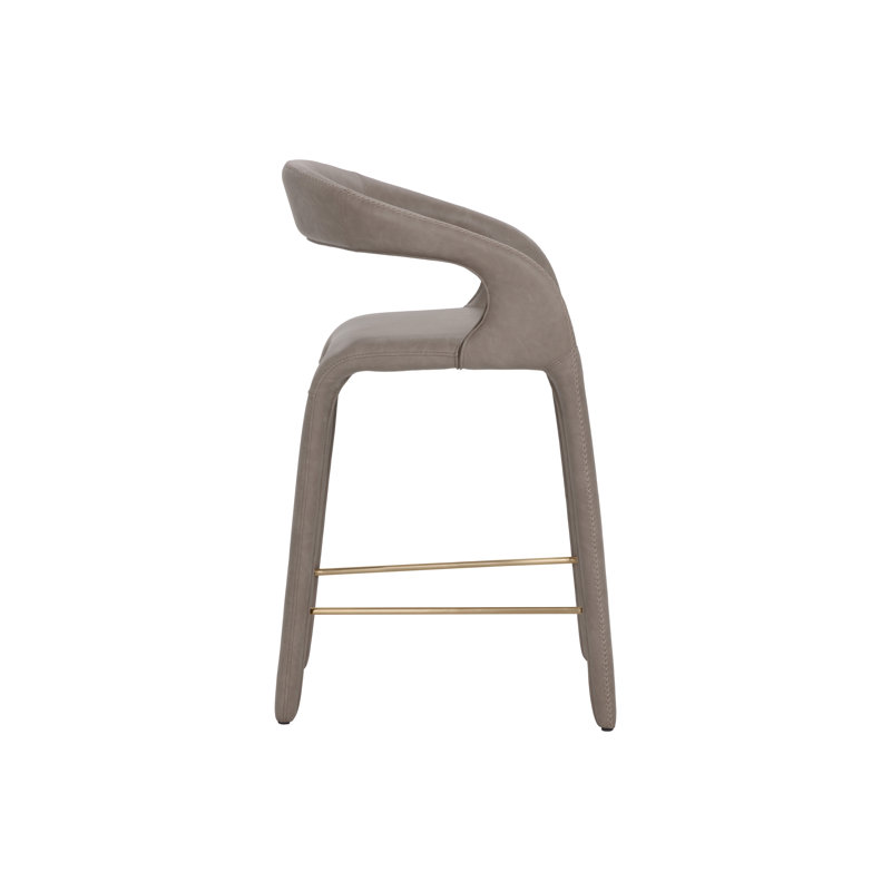 Atika Upholstered Stool with Metal Frame, Counter Stool (26" Seat Height)