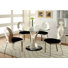 Meleze 4 - Person Glass Top Pedestal Dining Set