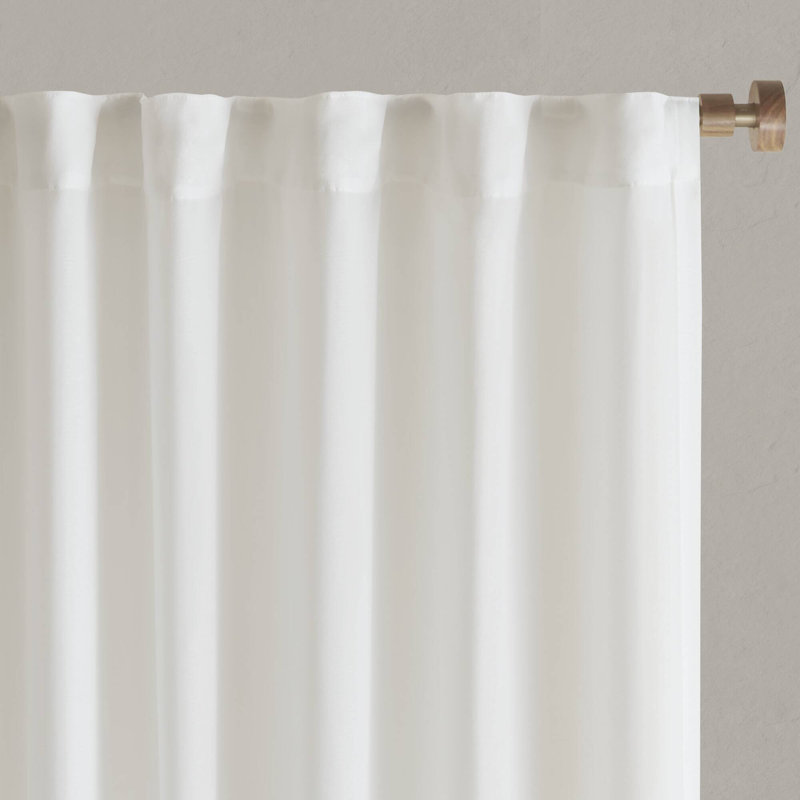 2 paires de rideaux d'intimité avec passe-tringle 52X84
