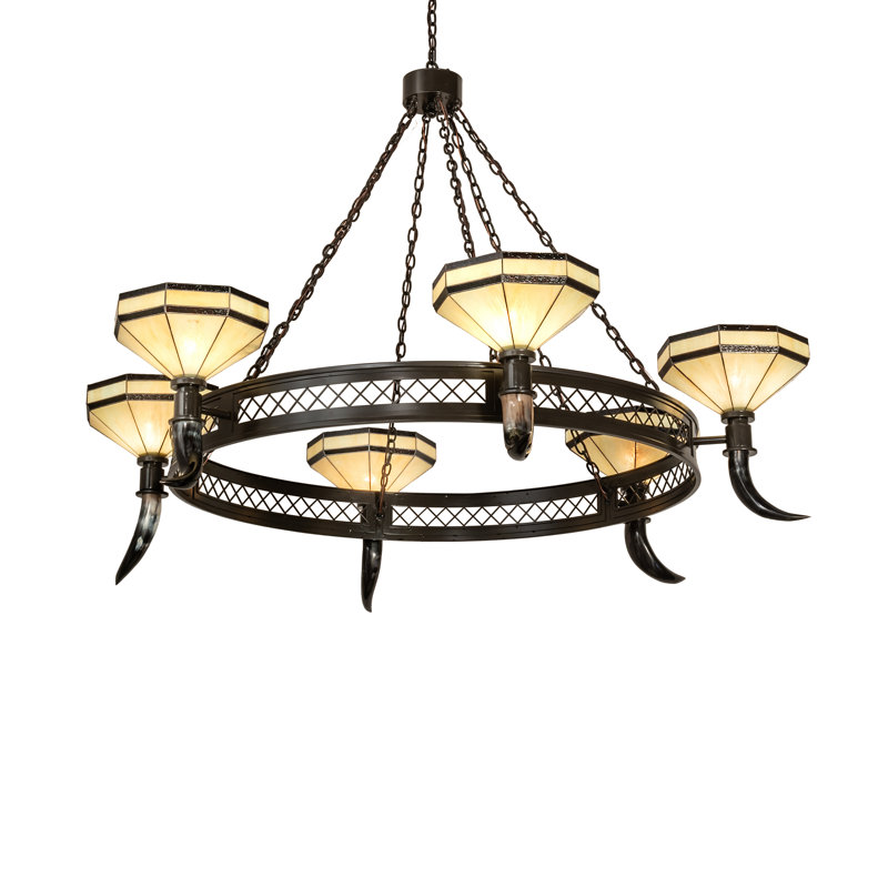 Lustre 6 lumières 72 "de large Topridge