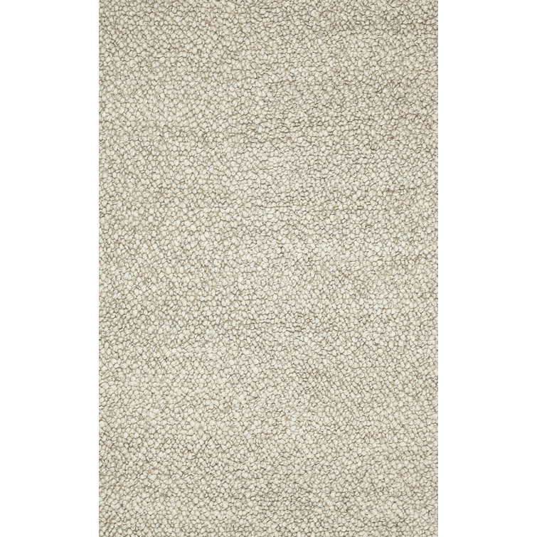 Tapis ivoire en laine touffeté à la main Lareau