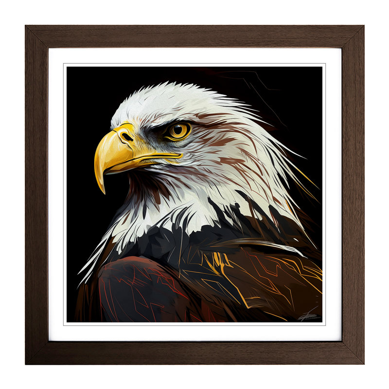 Single Picture Frame Print on Wood, Walnut