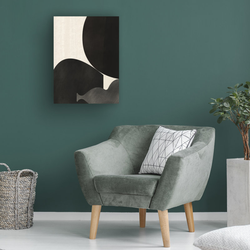 Art sur toile, petit dogue bolologien noir, H 18 po x l 24 po