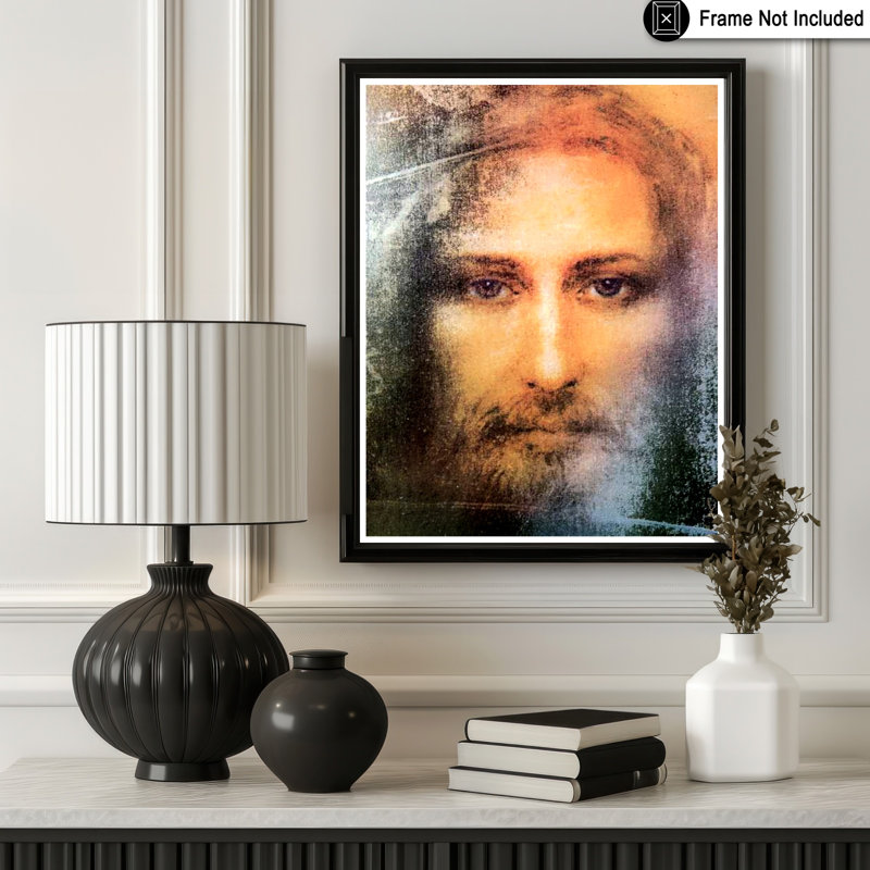 Visage de Jésus-Christ, Sans cadre, Affiche, H 24 po x l 32 po