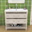 Armoire de meuble-lavabo moderne avec cadre en bois et quatre tiroirs-561101019