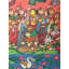«Rasleela - Célébration vue de Radha Krishna avec Gopis», reproduction d'art
