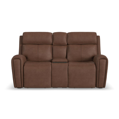 Sullivan Power Reclining Loveseat With Console, Power Headrests & Lumbar