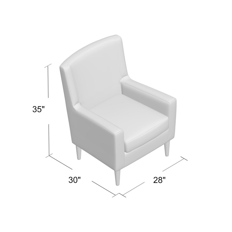 Donham Upholstered Accent Chair, Platinum Silver