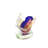 Murano Glass Bird On Clear Base