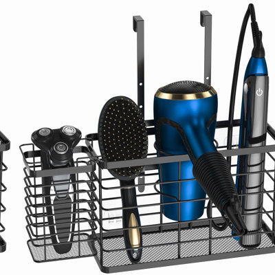 Ultimate Hair Tool Station: 3-in-1 Wall Mounted Organizer for Dryer, Flat Iron, Curling Straightener & Styling Tools