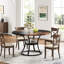 47.24" Round Dining Table For 4(without chair), Kitchen Table, Dining Table, Circle Table, Dining Room Table, Dinner Table,Space Saving Wood Kitchen & Dining Room Tables-1600021369