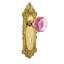 Victorian Plate with Decorative Keyhole and Waldorf Pink Door Knob-857112461-857112455