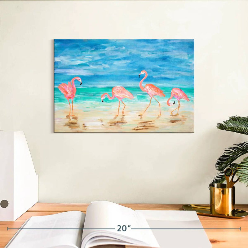 Brampt Sunny Flamingo Beach, H 8 po x l 12 po