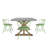 Warner Concrete Veneer Top Dining Table And Low Back Windsor Chairs Set - Full Concrete Veneer Top Table And 4 Finish Chairs-114509598