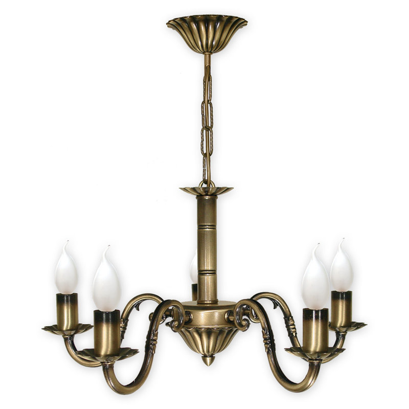 Dowless 5 - Light Candle Style Chandelier