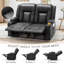 Causeuse inclinable avec porte-gobelets et poches latérales-967324021