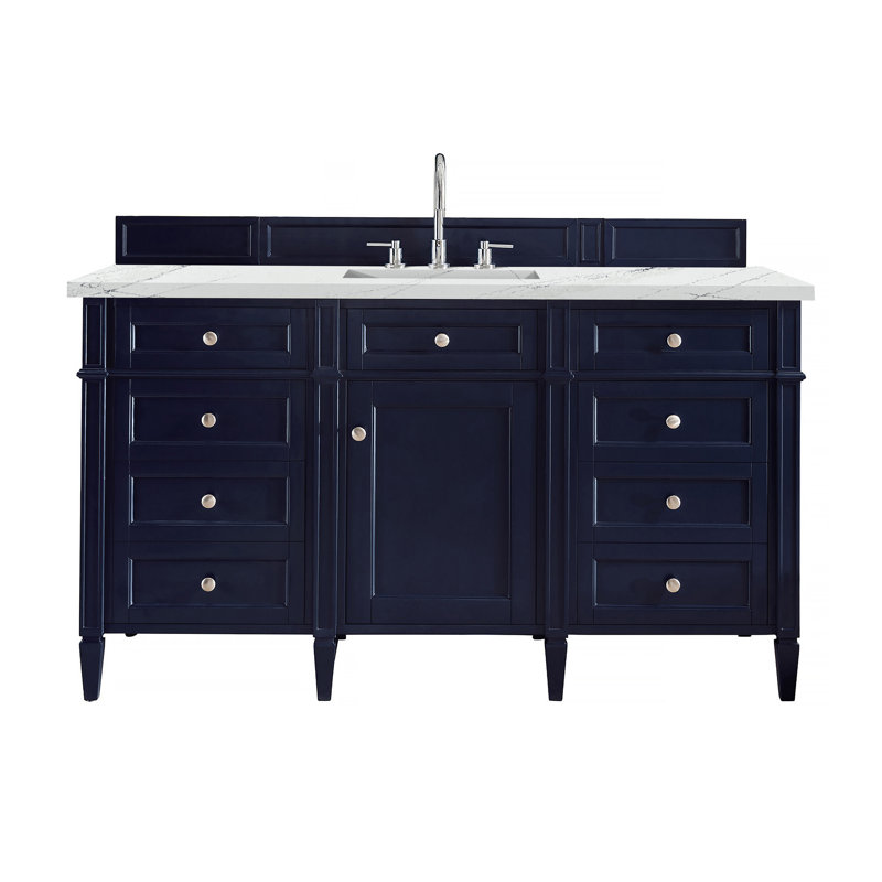 Brittany 60'' W Single Vanity, Victory Blue, Ethereal Noctis