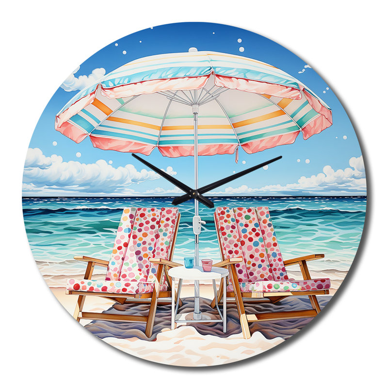 Horloge murale en métal, Grand