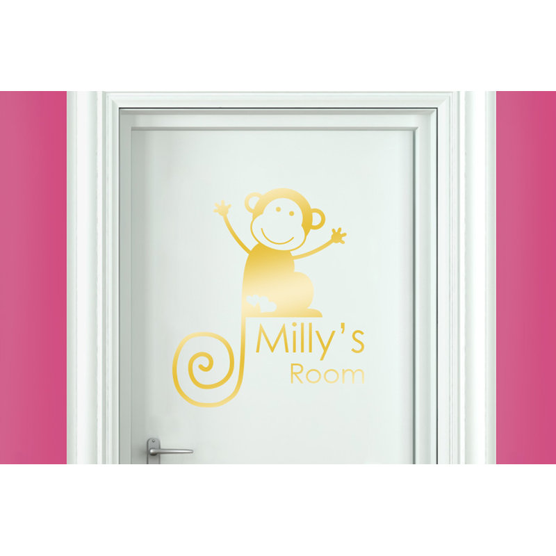 Animals Wall Decal, Shiny Gold