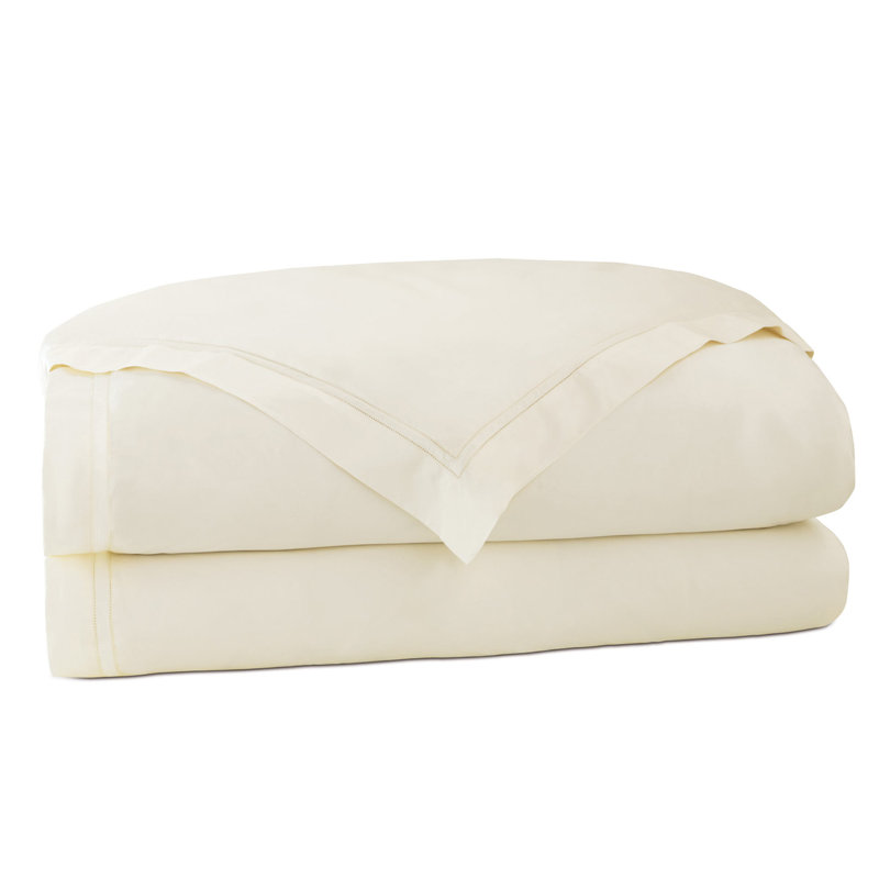 Housse de couette en coton Lusso, Ivoire ivoire, Housse de couette grand