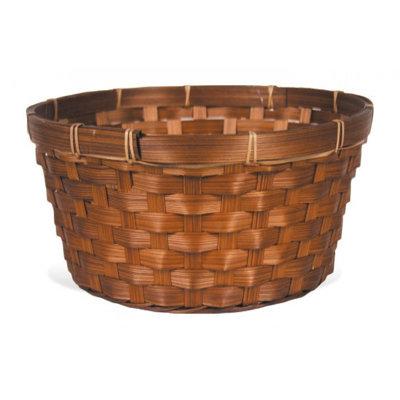 Panier rond en bambou