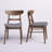 Cambrielle Mid-Century Modern Upholstered Dining Chairs with Rubberwood Frame and Padded Seat-2003919074-1911001661
