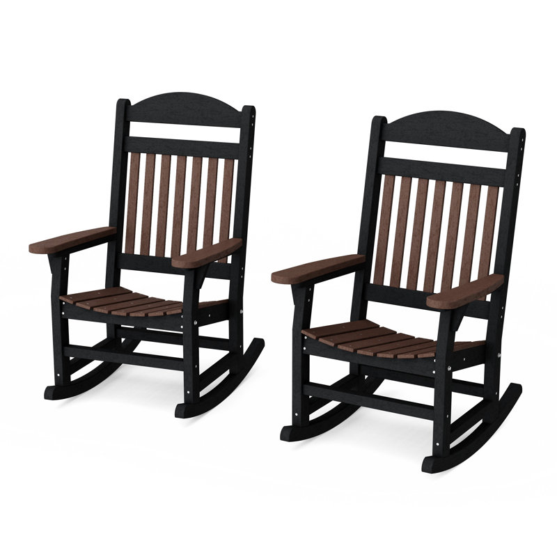 Ensemble de 2 chaises berçantes Heritage, Tudor Brown/Black