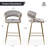 Kristyn Upholstered Counter Stool with Metal Frame-1947774187