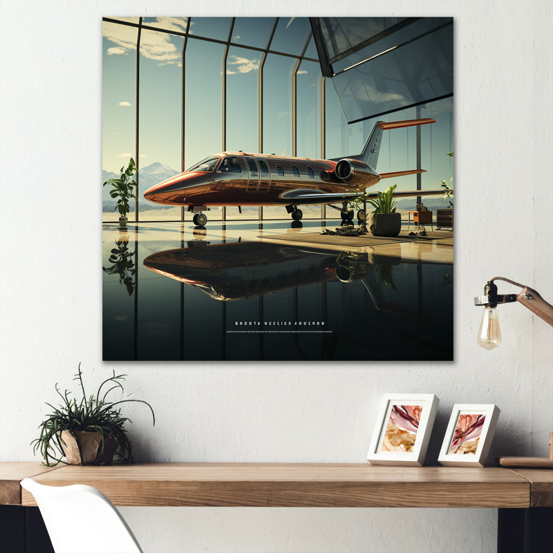 «Jet Plane Matrix Showcase» sur toile, Toile tendue, H 36 po x l 36 po x P 1,5 po