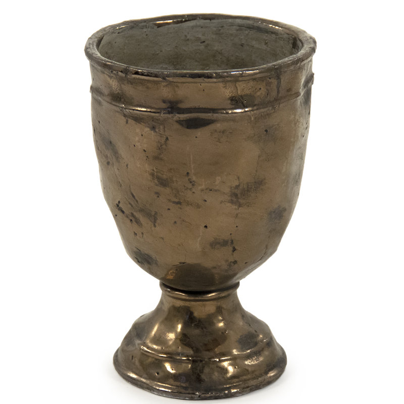 Diggs Metal Table Vase, 11.5" H x 7.5" W x 7.5" D