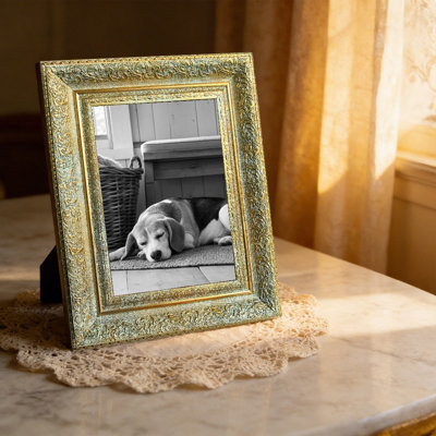 Cadre photo décoratif 5 pièces x 7 po or antique 1PC pour le salon