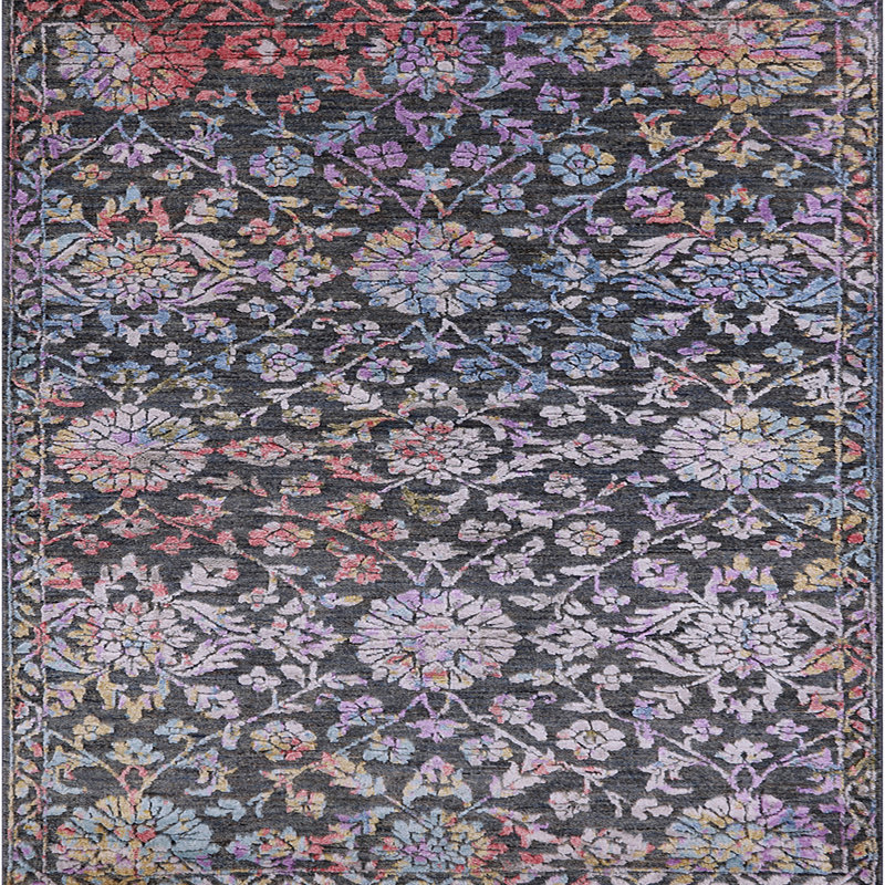 Halltown Oriental Indoor Rug, Square 4'