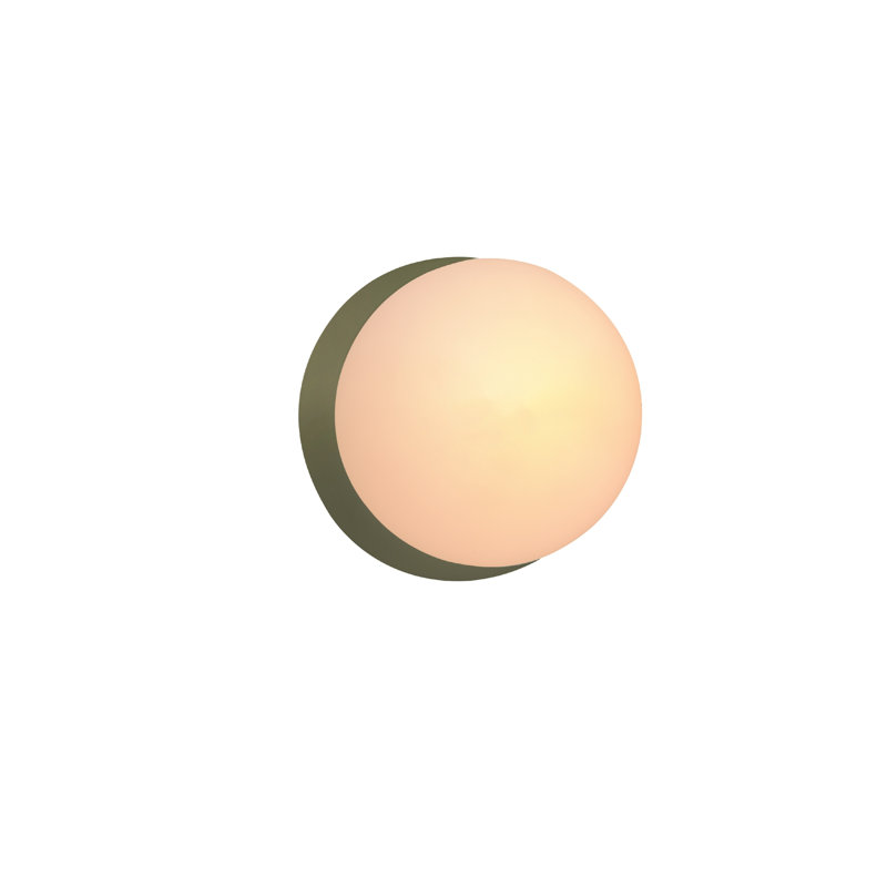 Azem Ceramic Wall Sconce, Matte Green